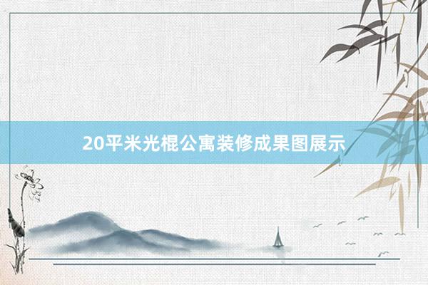 20平米光棍公寓装修成果图展示
